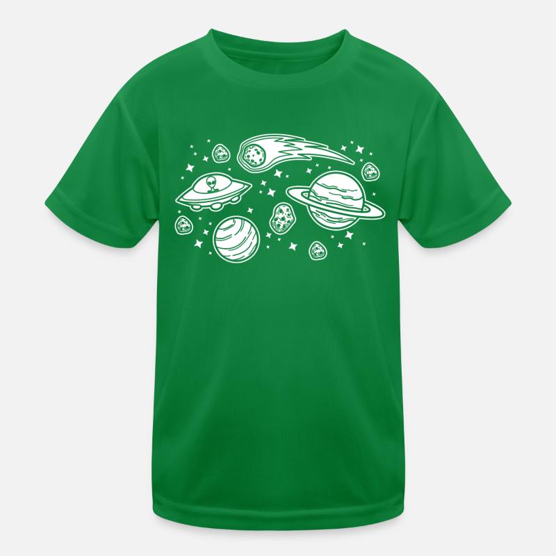 Planets & Aliens, Funny Solar System Science Geek Kids Functional T-Shirt