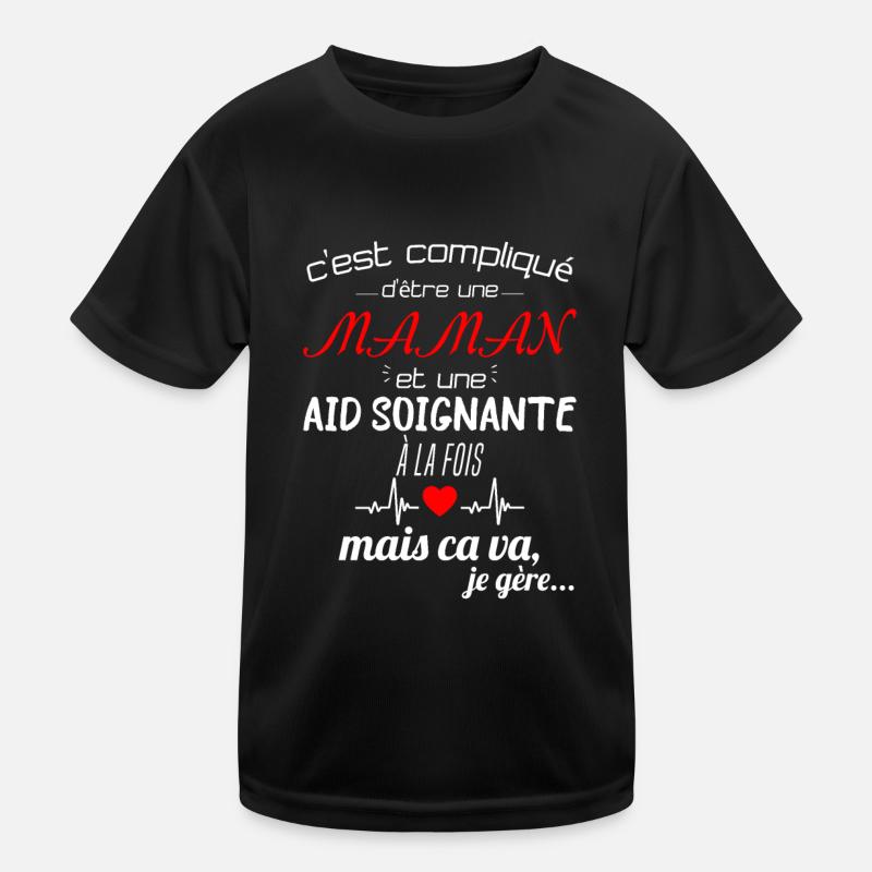 pas parfaite aide-soignante;cadeau aide soignante T-shirt sport Enfant