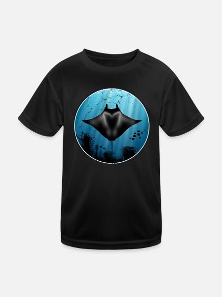 Mantara - T-shirt sport Enfant - noir - Devant