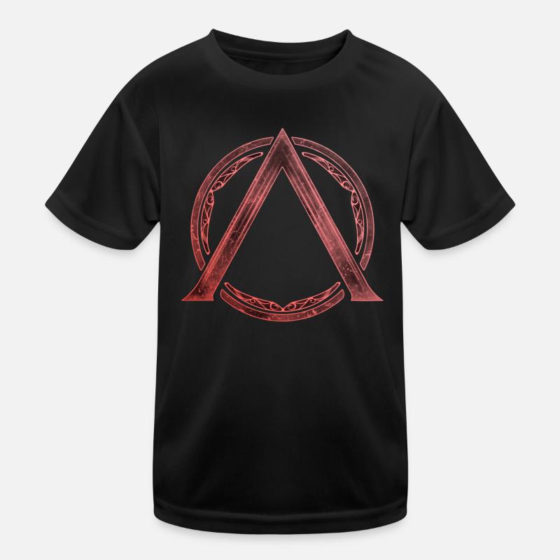 Sparta Lambda symbole feu rouge T-shirt sport Enfant