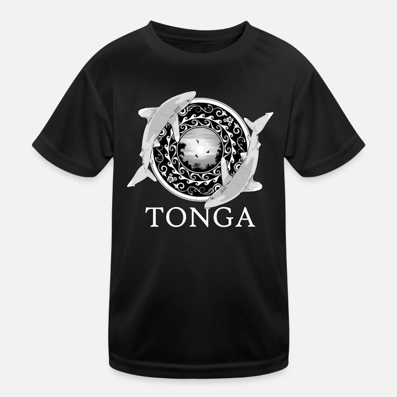 Weißspitzenriffhaie Tonga Pride Kinder Funktions-T-Shirt