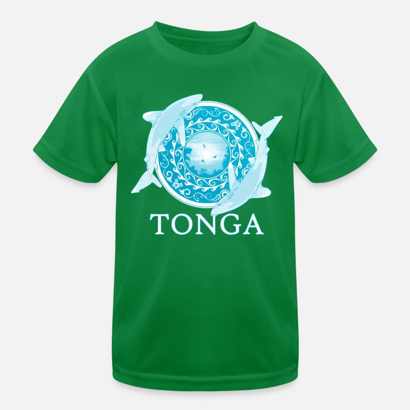 Whitetip Reef Sharks Tonga Pride Kids Functional T-Shirt