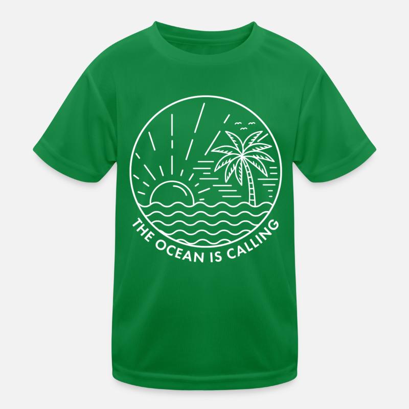 Der Ozean ruft Kinder Funktions-T-Shirt