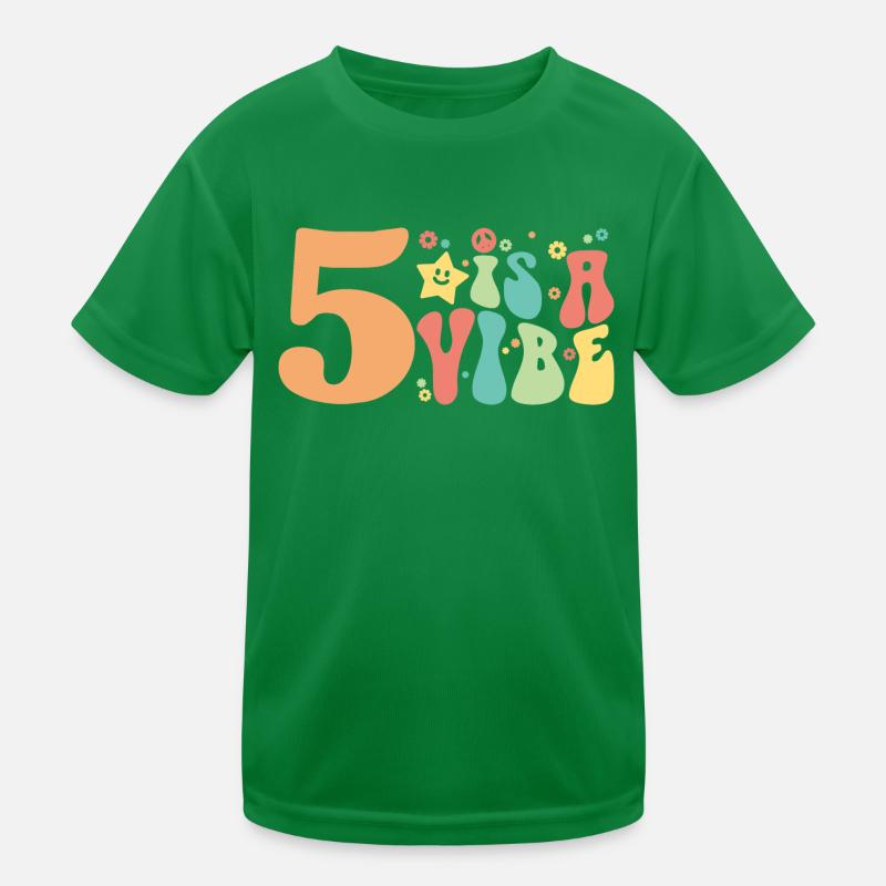Five Is A Vibe, 5 ans, enfants de 5e anniversaire T-shirt sport Enfant
