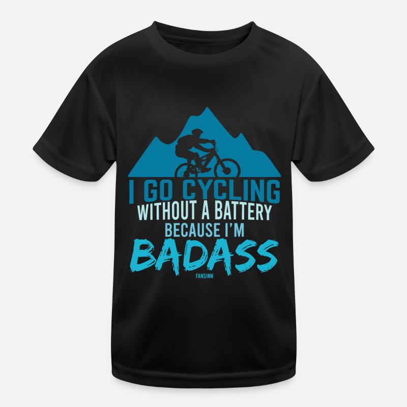 Faire du vélo sans batterie est difficile T-shirt sport Enfant