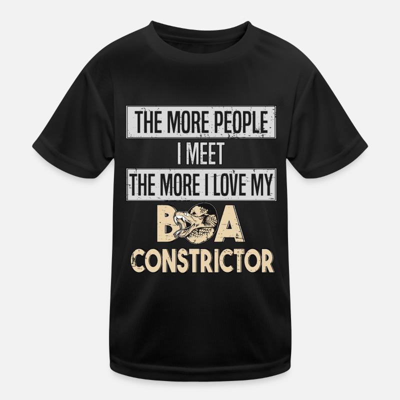 Boa Constrictor Schlange Schlangenliebe Kinder Funktions-T-Shirt