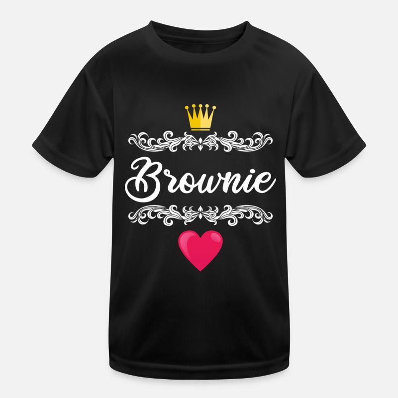 Brownie Blondie Haarfarbe Haare Geschenkidee Kinder Funktions-T-Shirt