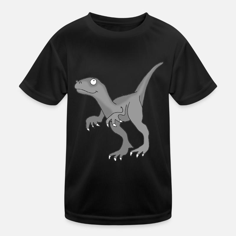 Dino 2 - Kids Functional T-Shirt - black