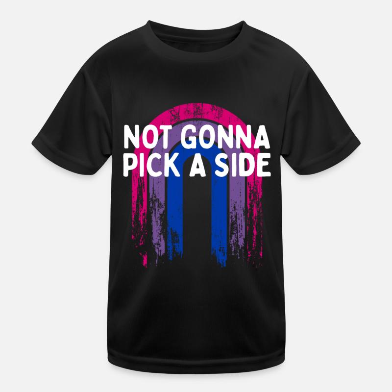 Not Gonna Pick a Side Bisexual LGBTQ Bi Pride Kinder Funktions-T-Shirt