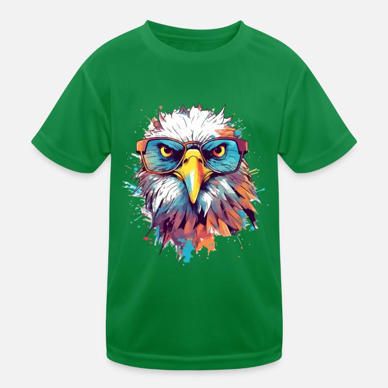 Basil the eagle Kids Functional T-Shirt