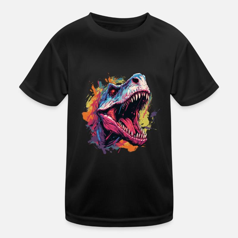 Dinosaurier Dinosaurs Design Kinder Funktions-T-Shirt