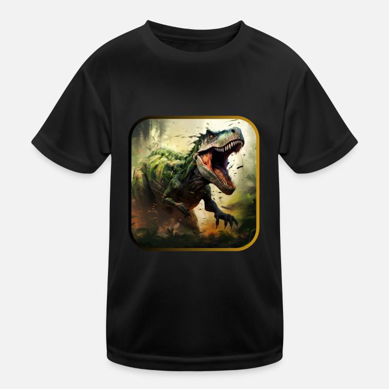Dinosaurier Dinosaurs Design Kinder Funktions-T-Shirt