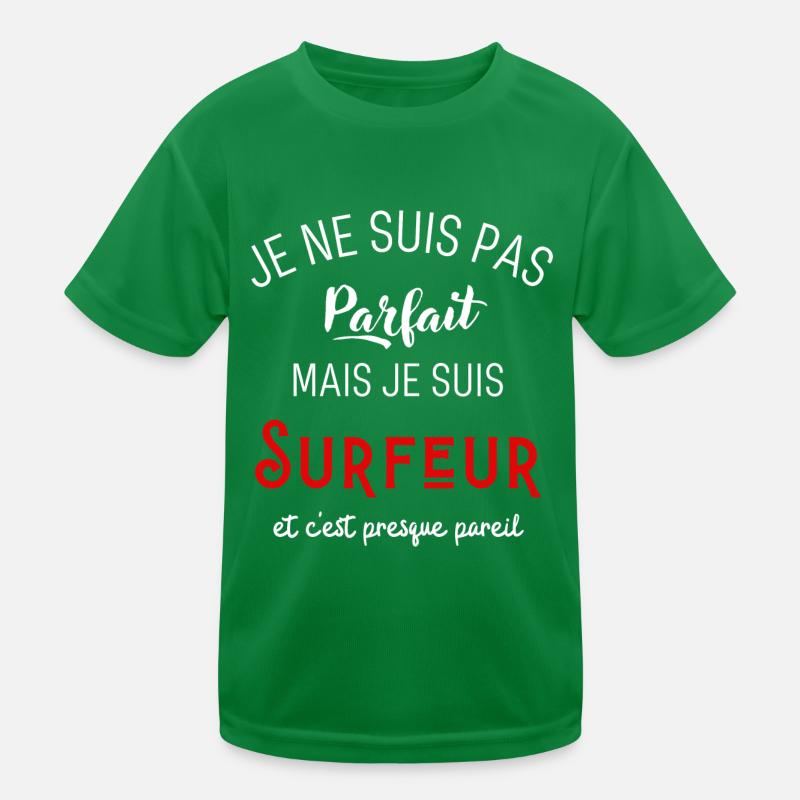 Pas parfait mais surfeur T-shirt sport Enfant