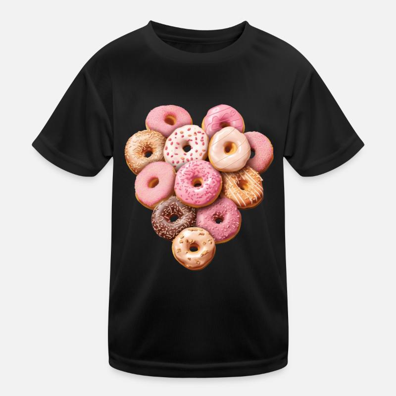 I love ... Donuts Kids Functional T-Shirt