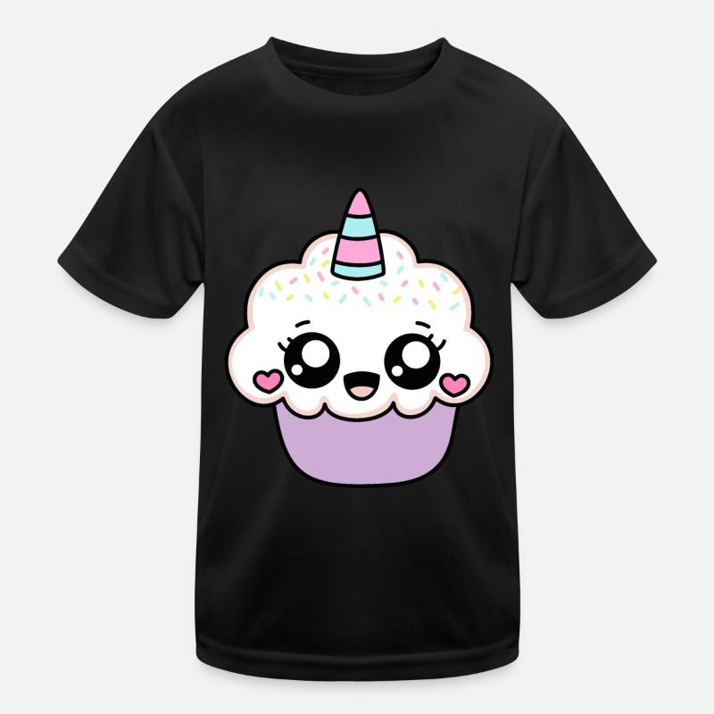 EINHORN CUPCAKE Kinder Funktions-T-Shirt