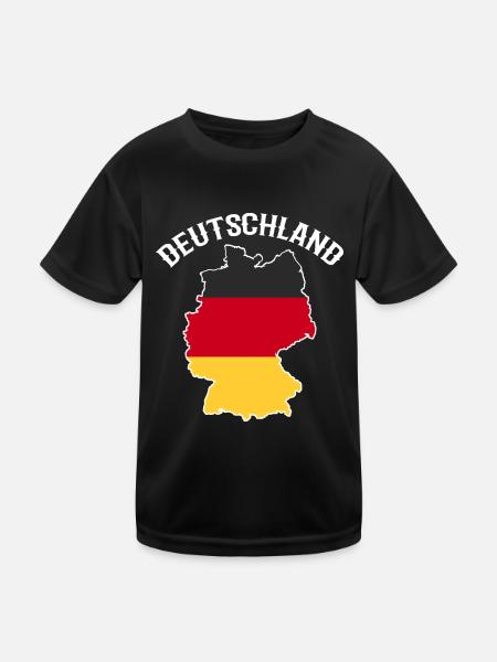 Germany - Kids Functional T-Shirt - black - Front