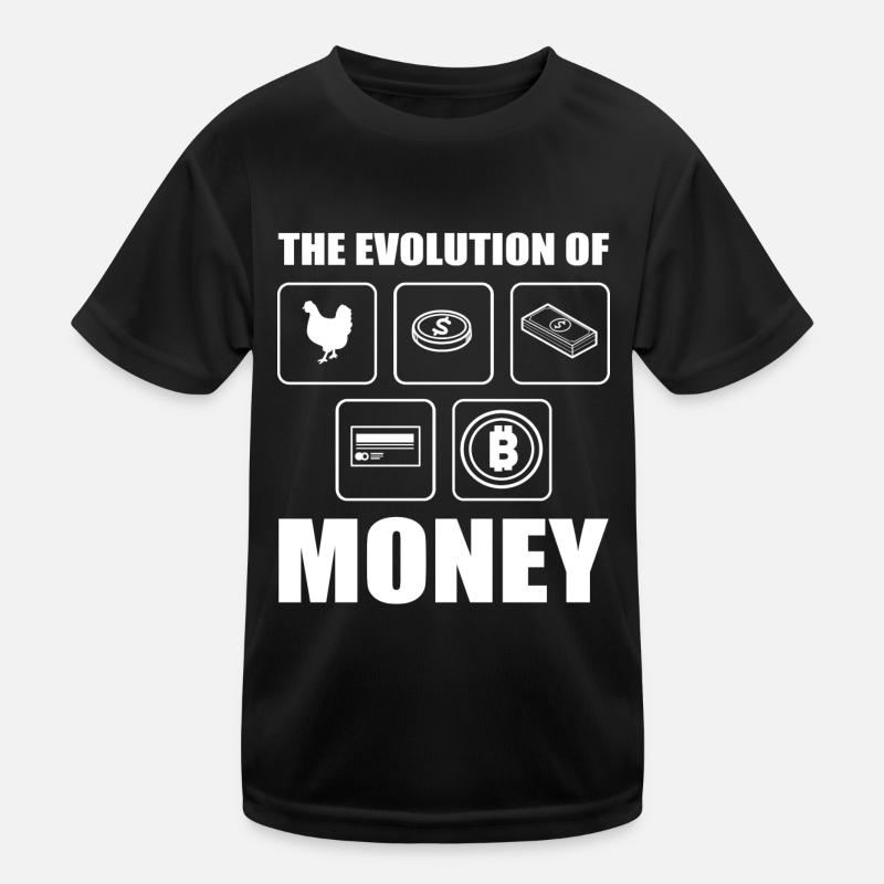 Bitcoin Evolution Kids Functional T-Shirt