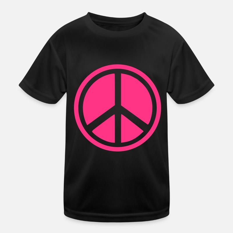 Peace Kinder Funktions-T-Shirt