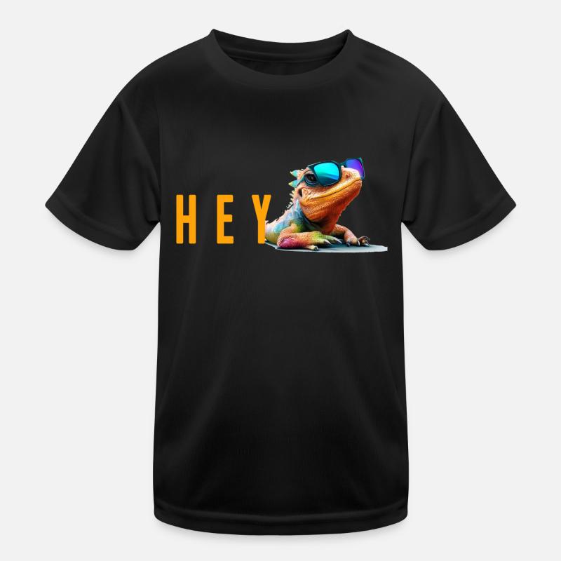 lizard hey Kinder Funktions-T-Shirt