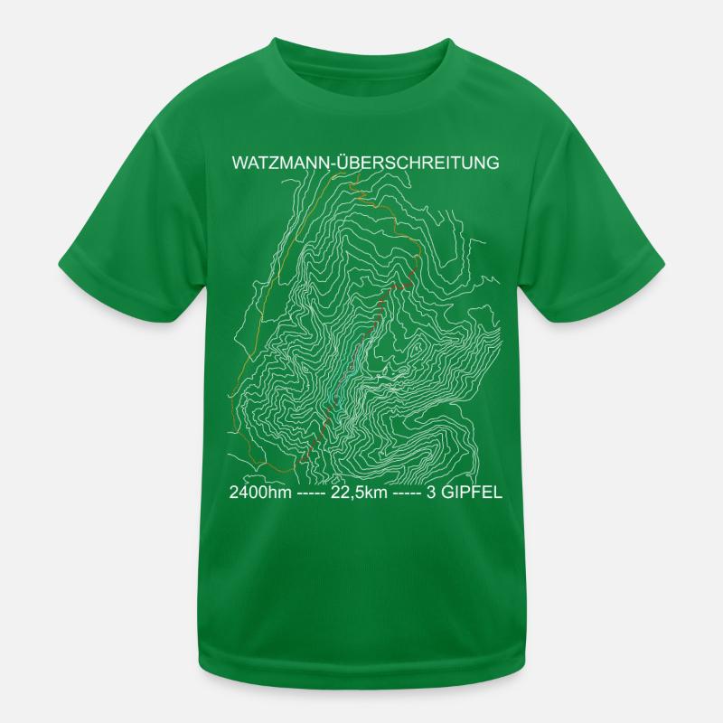 Watzmann-Überschreitung, Alpen, Berge, bergsteigen Kinder Funktions-T-Shirt