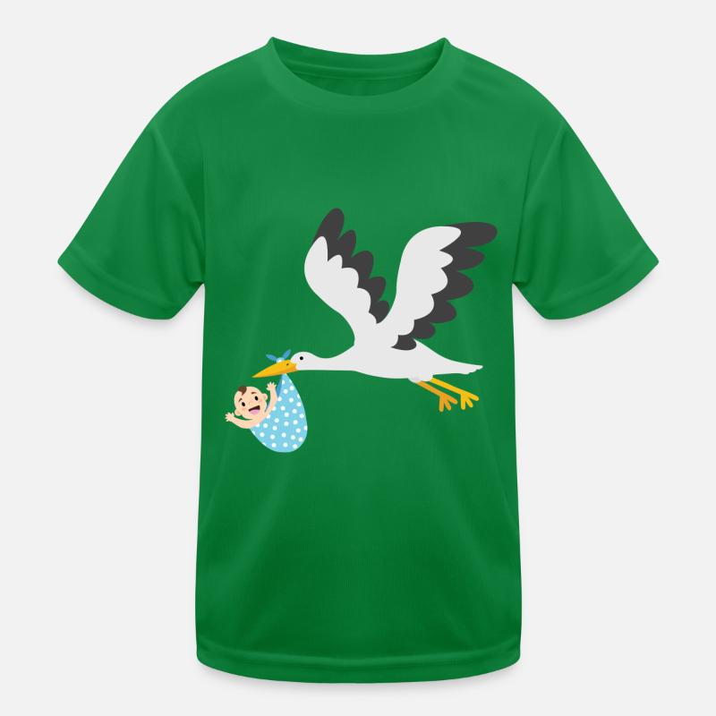 Cigogne avec bébé T-shirt sport Enfant