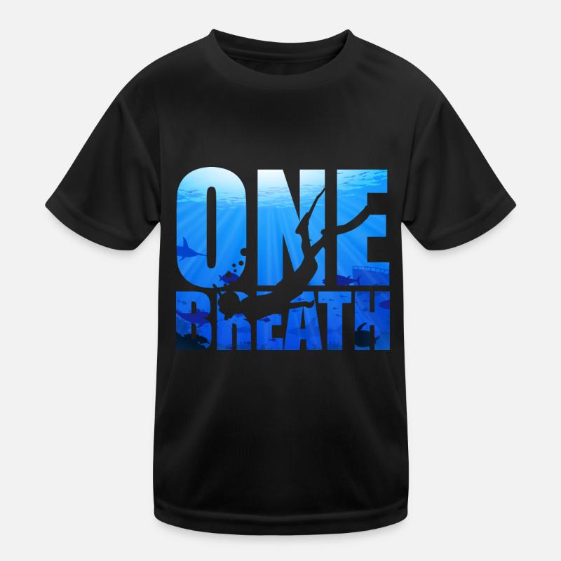 Apnoetauchen Freitaucher Tauchen Taucher Geschenk Kinder Funktions-T-Shirt