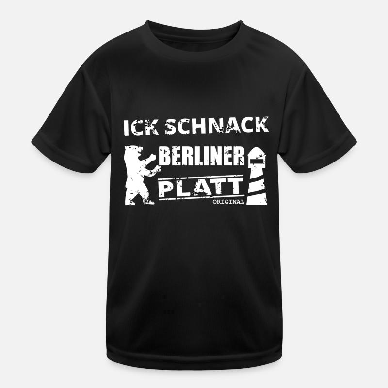 Berliner Plattdeutsch Kinder Funktions-T-Shirt