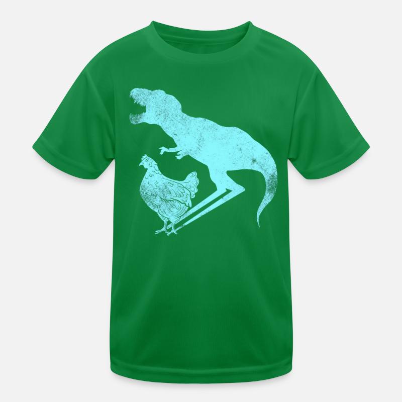 Dinosaurier Evolution | vom T-Rex zum Huhn Kinder Funktions-T-Shirt