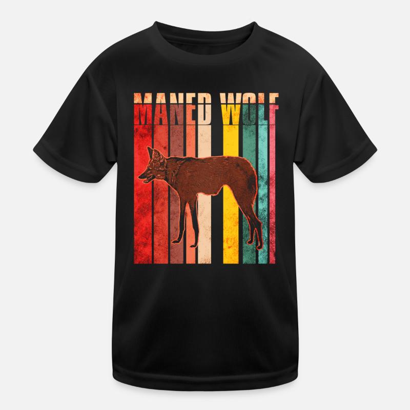 Maned wolf Kids Functional T-Shirt