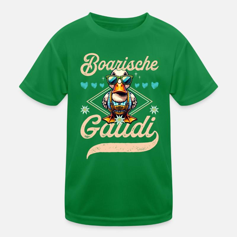 Boarische Gaudí Dirndl Replacement & Duck Trachtenshirt T-shirt sport Enfant