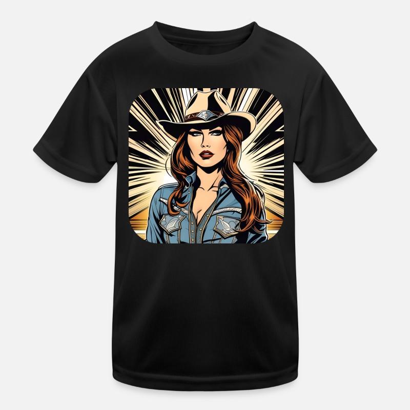 Fille de l’Ouest cool T-shirt sport Enfant