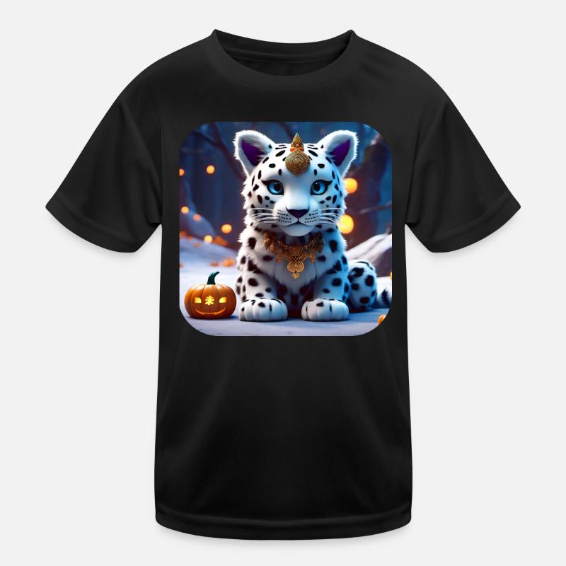 Niedlicher Schneeleopard Kinder Funktions-T-Shirt