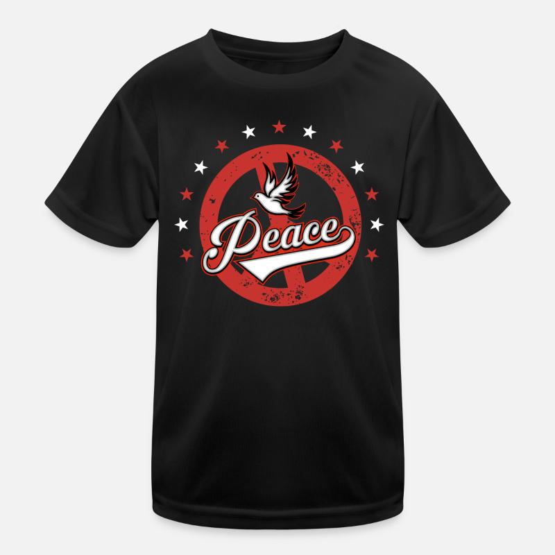 Peace Kinder Funktions-T-Shirt