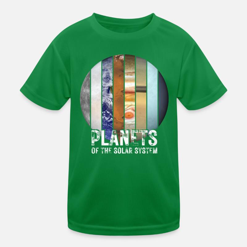 Planets of the Solar System Kids Functional T-Shirt