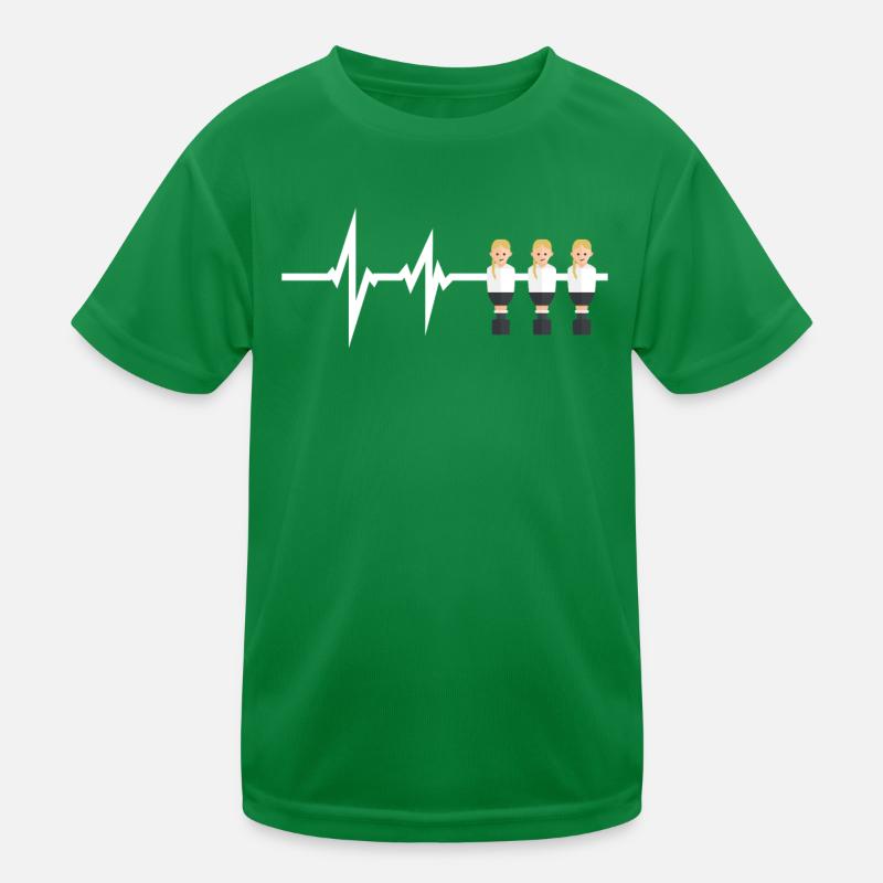 Geschenkidee Tischfussball Kicker Design Kinder Funktions-T-Shirt