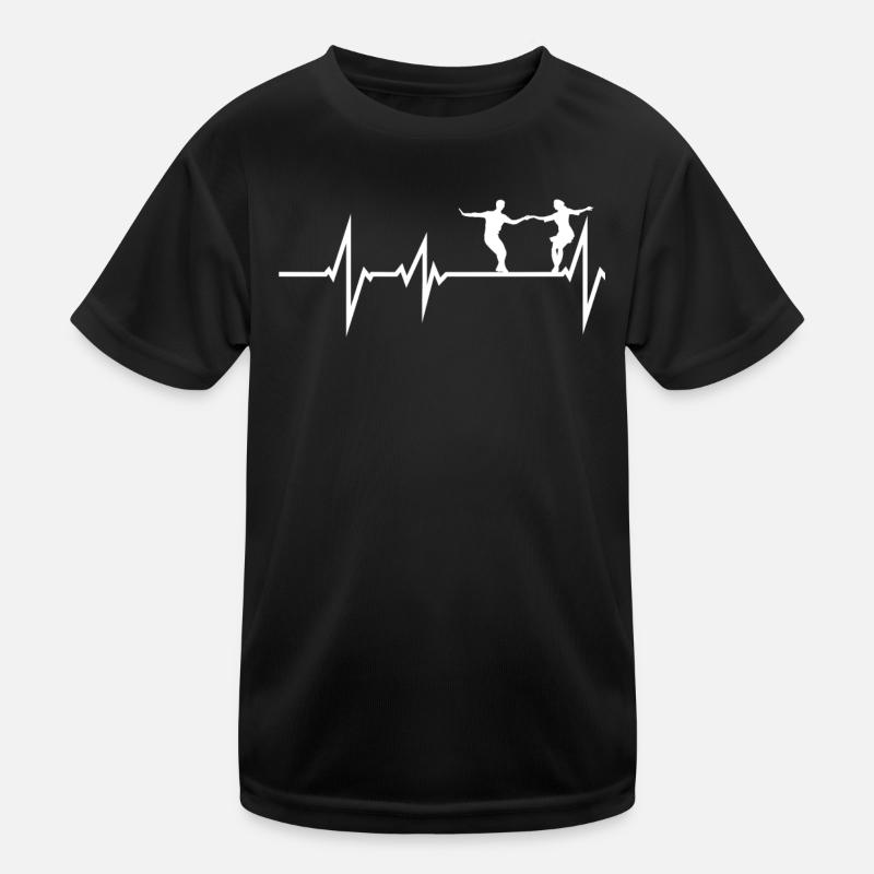 Dancing Dance School Gift Heartbeat Kids Functional T-Shirt