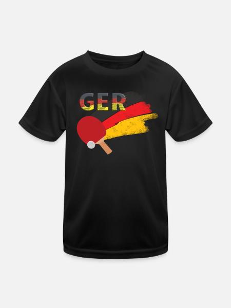 Allemagne Tennis de table - T-shirt sport Enfant - noir - Devant