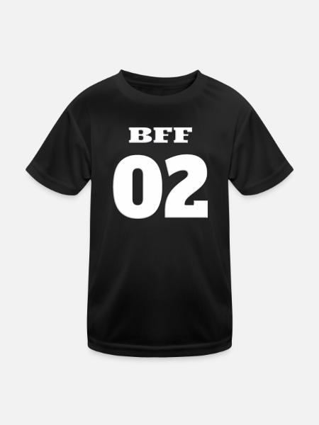 Geschenkidee Freundin schwester - Kinder Funktions-T-Shirt - Schwarz - Vorne