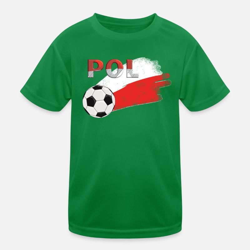 Drapeau Pologne T-shirt sport Enfant