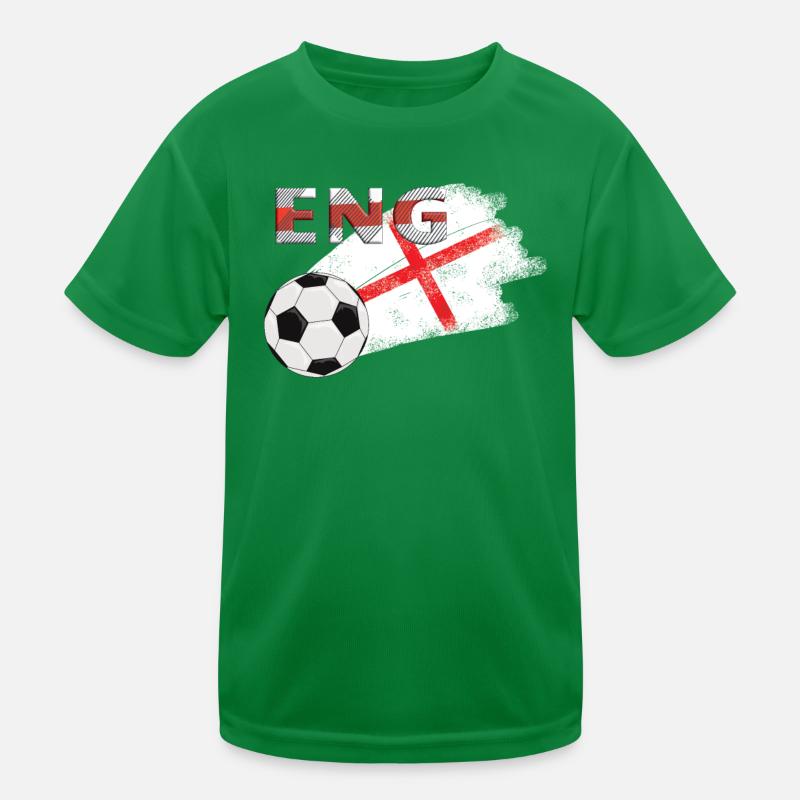 Fahne England Kinder Funktions-T-Shirt