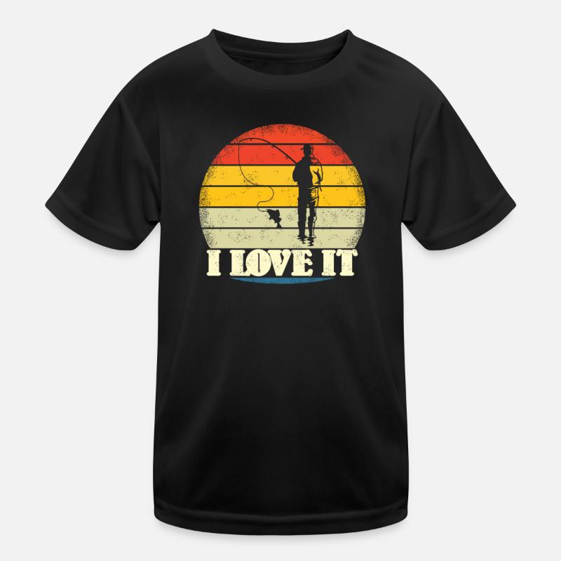 Idée cadeau pêcheur Hobby Pêche T-shirt sport Enfant