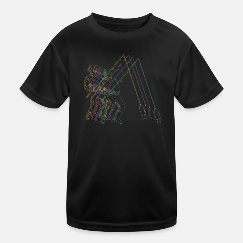 Angler Geschenkidee Hobby Angeln Kinder Funktions-T-Shirt