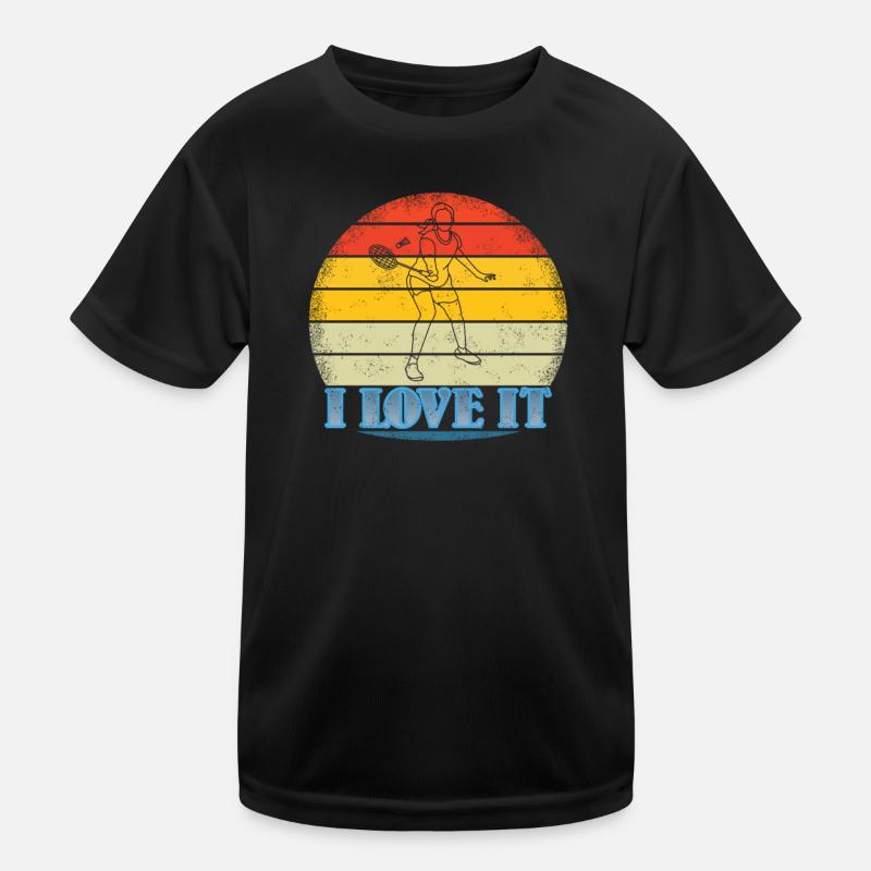 Conception d’idée cadeau de joueur de badminton T-shirt sport Enfant