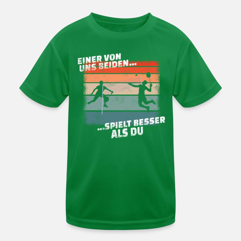 Badminton Geschenkidee Sport Design Kinder Funktions-T-Shirt