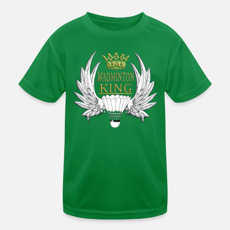 Badminton Geschenkidee Sport Design Kinder Funktions-T-Shirt