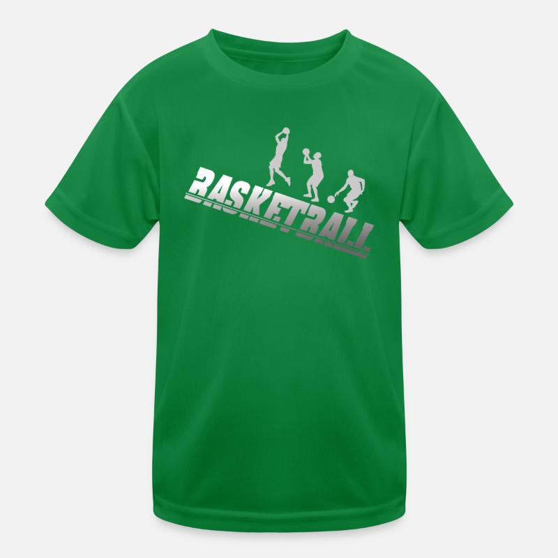 Basketball Gift Idea Sport Design Kids Functional T-Shirt