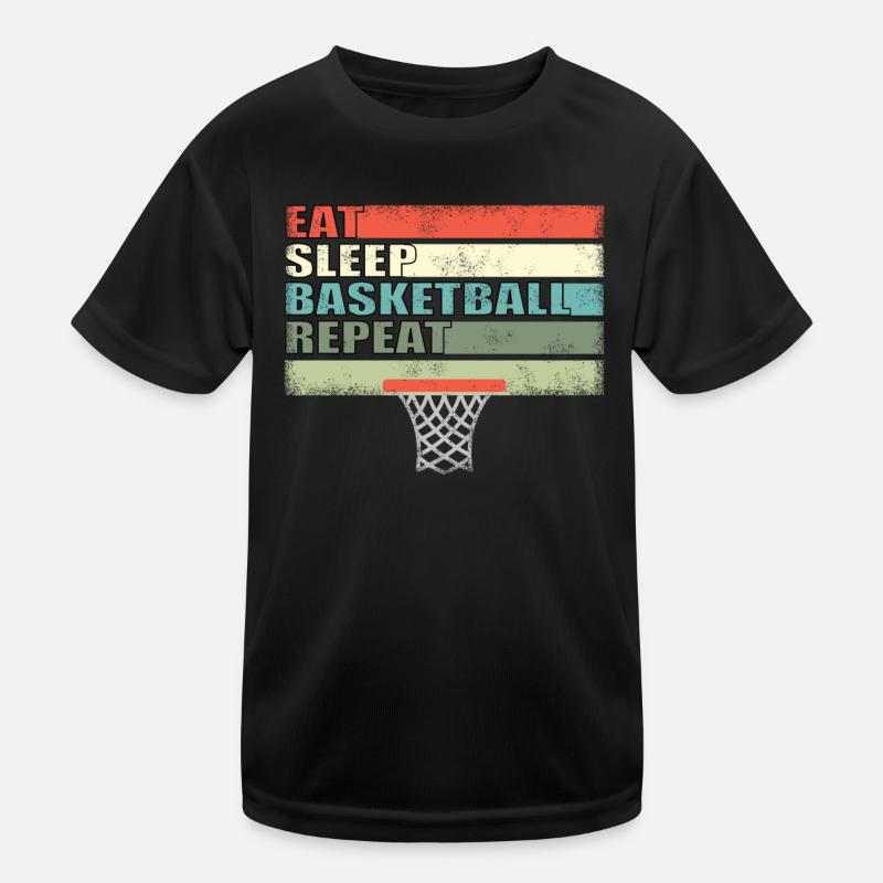 Basketball Gift Idea Sport Design Kids Functional T-Shirt