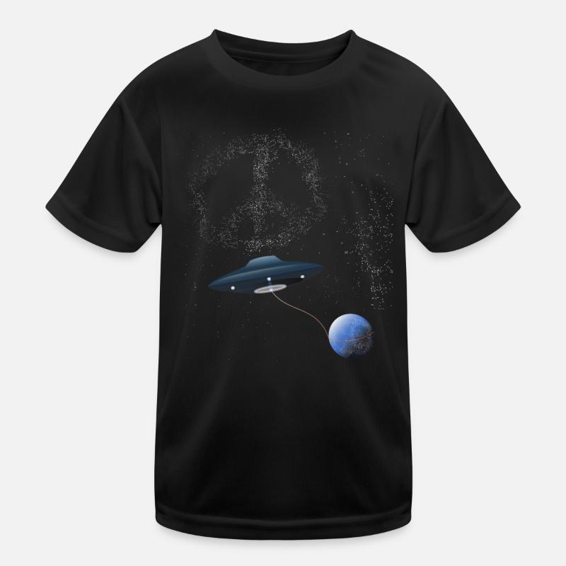 UFO PEACE Star Clusters Kids Functional T-Shirt