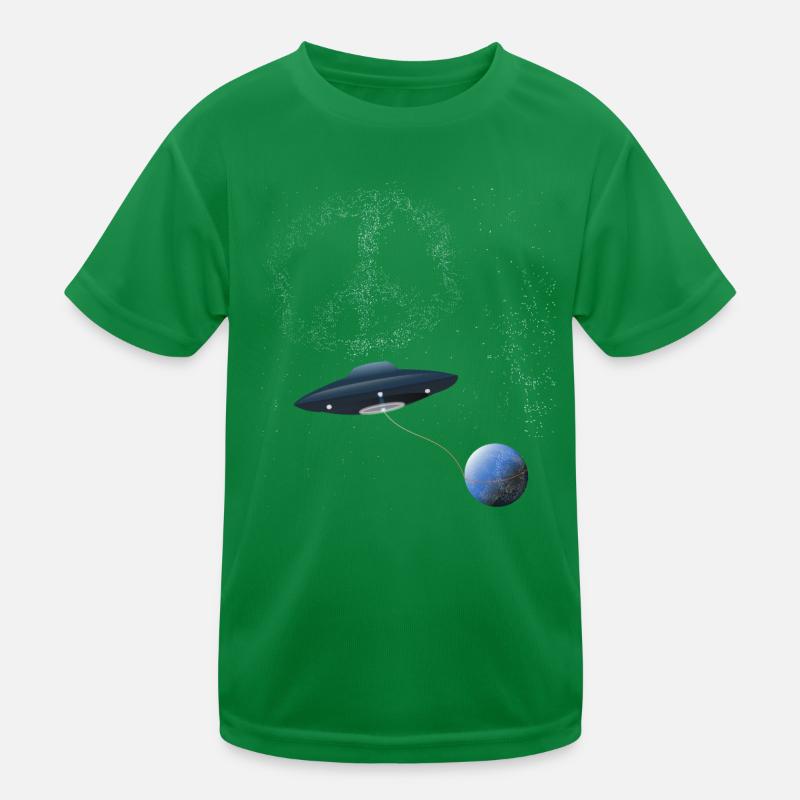 UFO PEACE Star Clusters Kids Functional T-Shirt