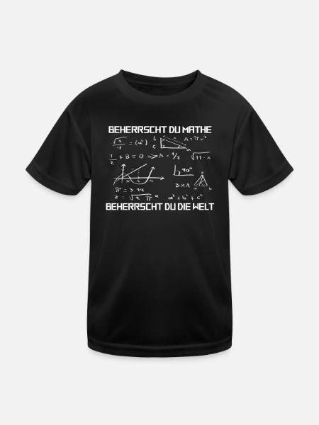 Lehrer Zubehör für deinen Humor - Kinder Funktions-T-Shirt - Schwarz - Vorne